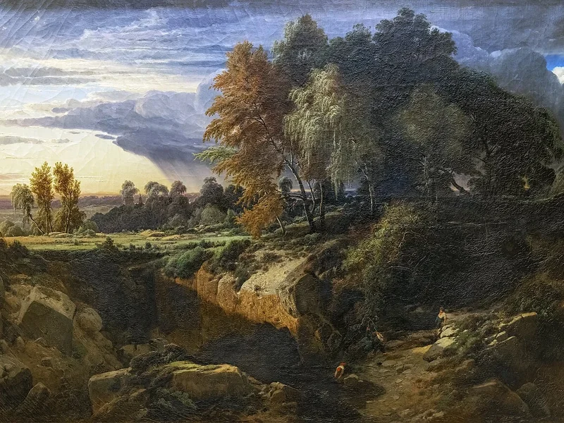 1803-Auguste Lapito - Paesaggio